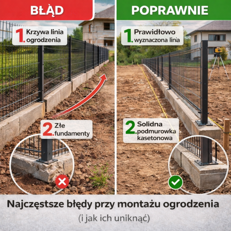 Błędy przy montażu ogrodzenia – jak ich uniknąć?