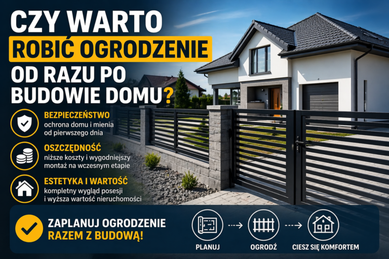 Czy warto robić ogrodzenie od razu po budowie domu?
