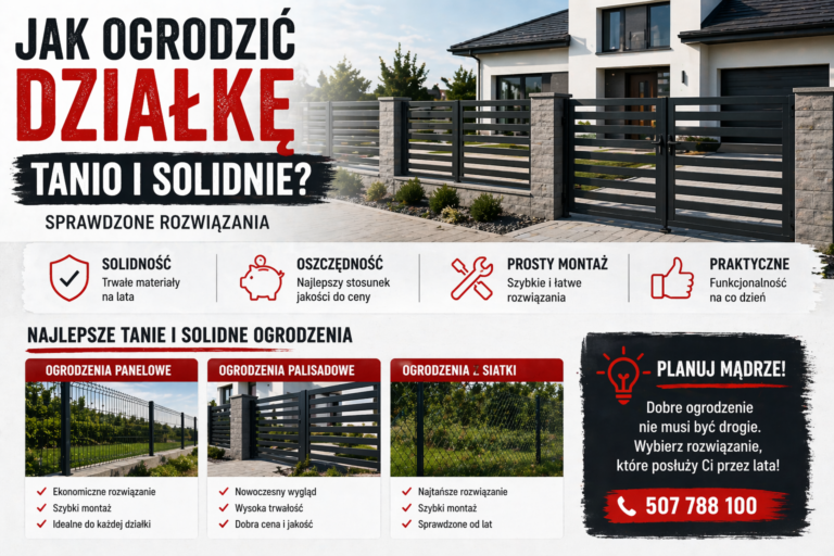 Jak tanio ogrodzić działkę w Radzyminie – sprawdzone ogrodzenia panelowe i siatkowe