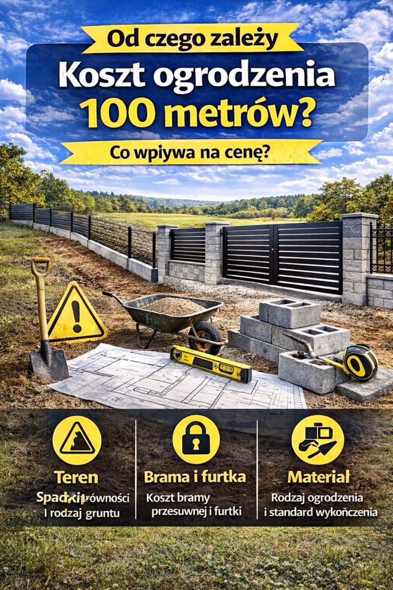 Ile kosztuje ogrodzenie 100 metrów w 2026?